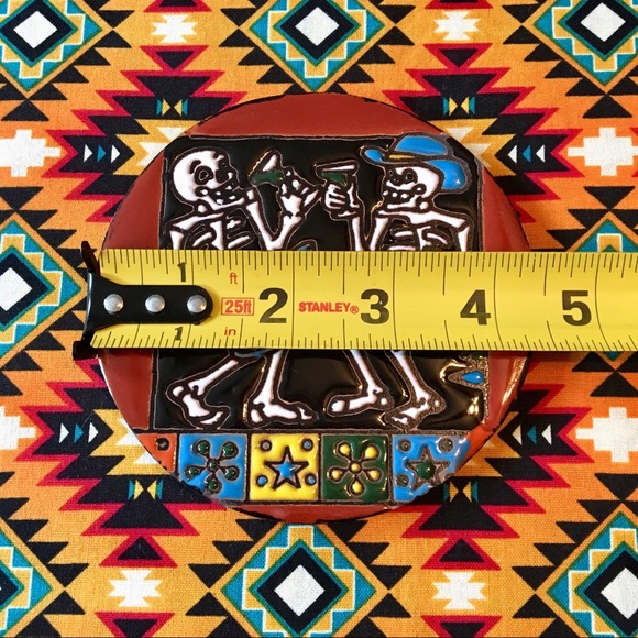 NWT party dia de Los Muertos terra cotta tile - Picture 2 of 4